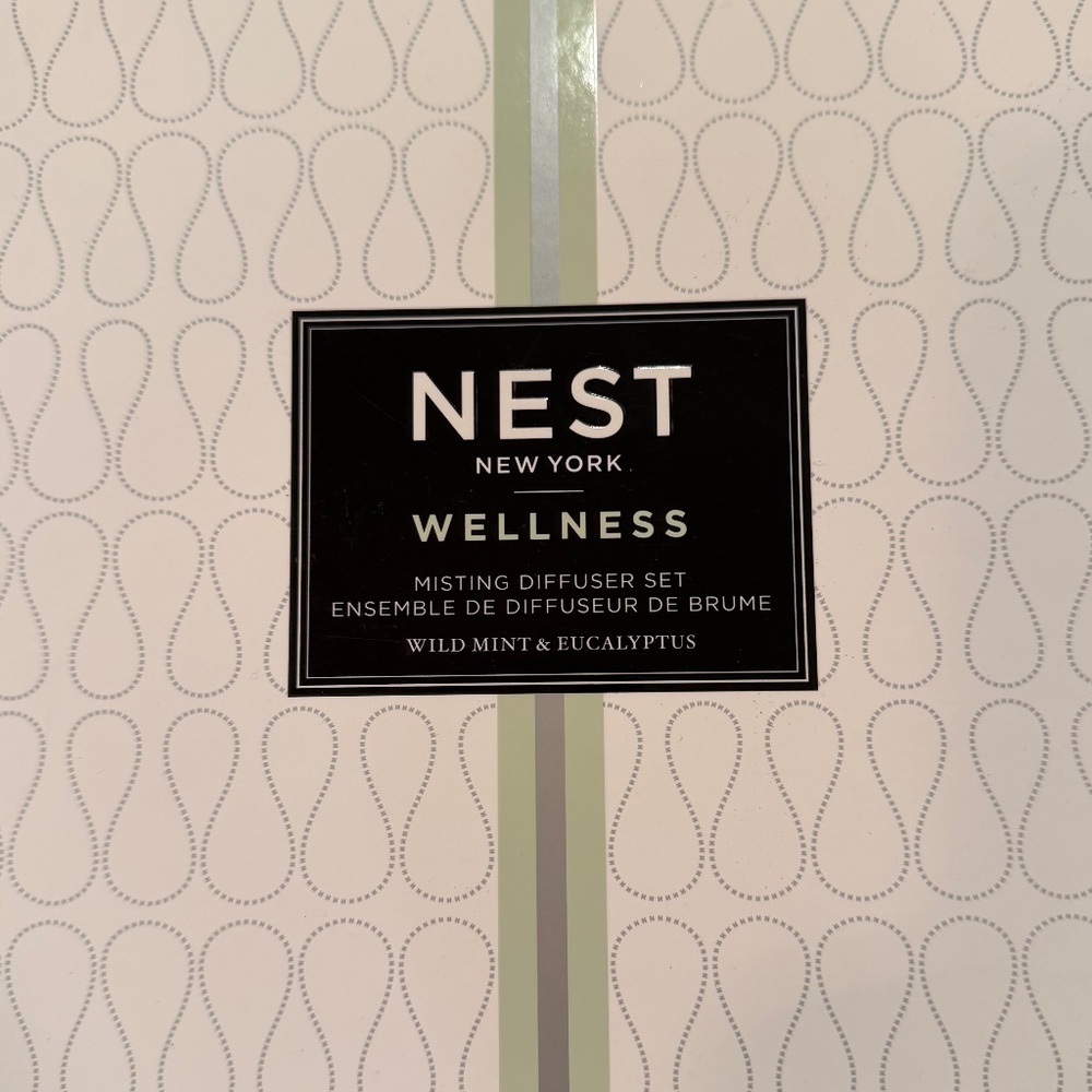 NEST Fragrances Wellness Misting Diffuser Set Wild Mint & Eucalyptus - Picture 4 of 6